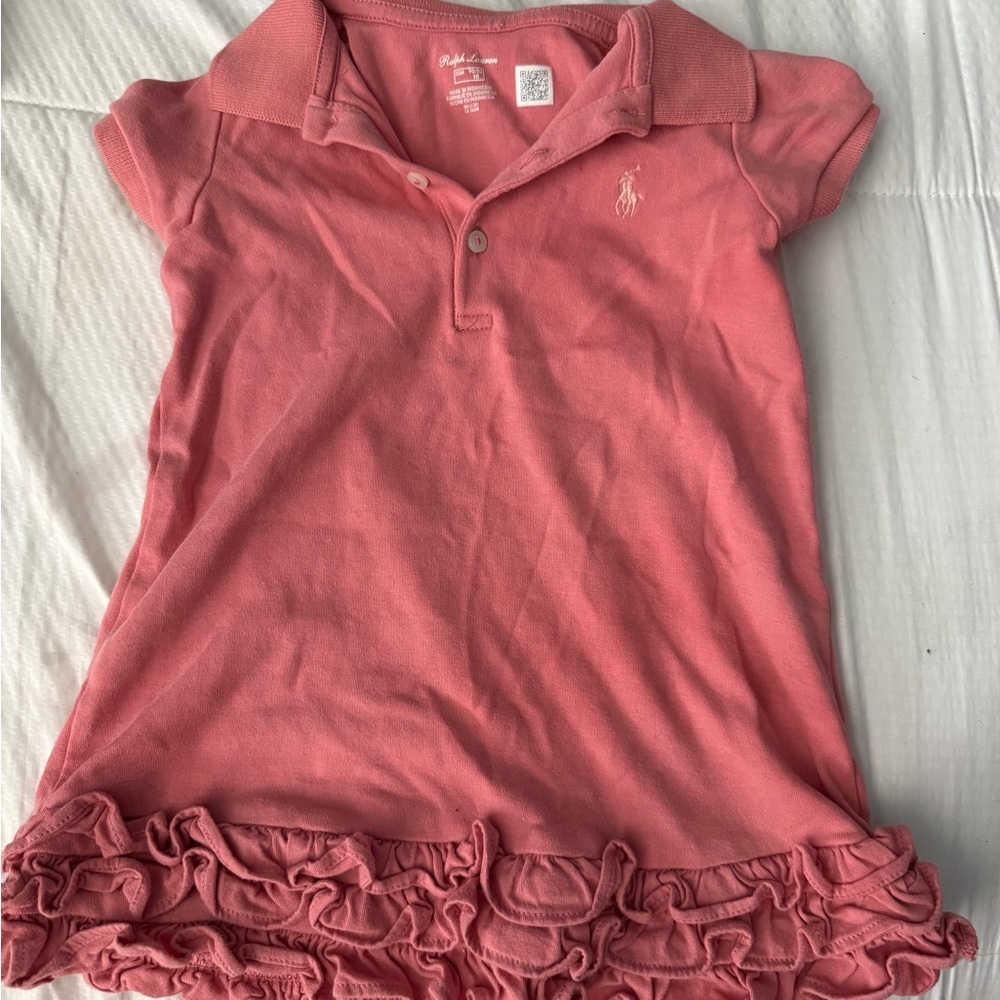 Ralph Lauren Coral Polo Top Dress for Kids